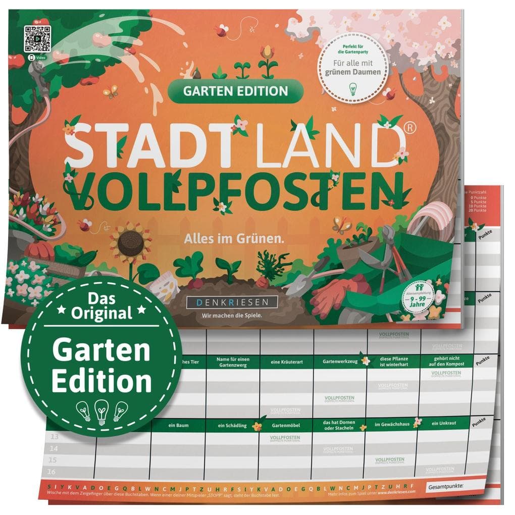 STADT LAND VOLLPFOSTEN® - GARTEN EDITION - "Alles im Grünen." - A4