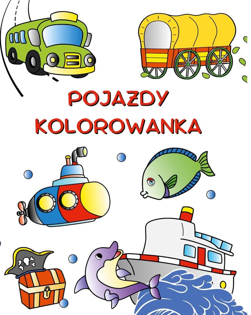 Pojazdy Kolorowanka