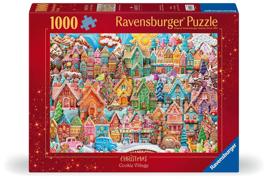 Erwachsenenpuzzle 1000 Teile - Das Dorf der Weihnachtsplätzchen