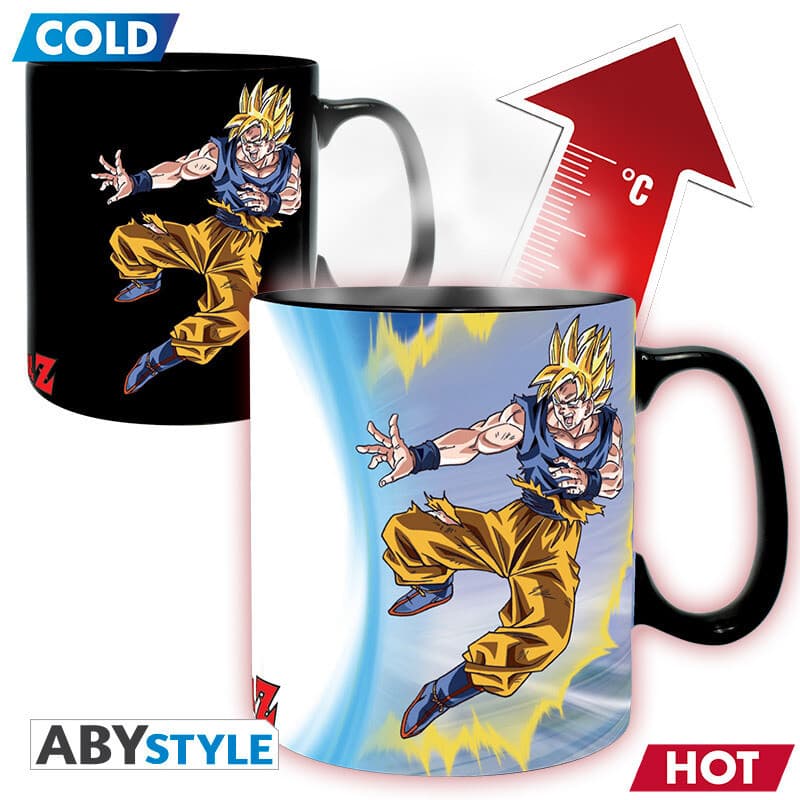 DRAGON BALL - Mug Heat Change - 460 ml - DBZ/ GokuVSBuu-cardboard