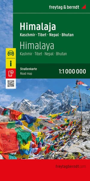 Himalaja, Straßenkarte 1:1.100.000, freytag & berndt