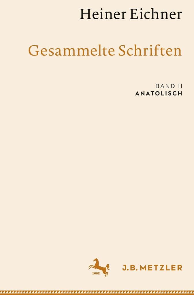 Heiner Eichner: Gesammelte Schriften
