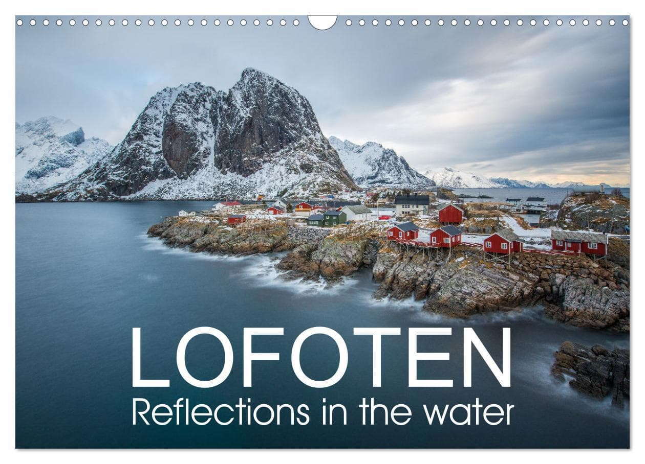 Lofoten Reflections in the water (Wall Calendar 2025 DIN A3 landscape), CALVENDO 12 Month Wall Calendar