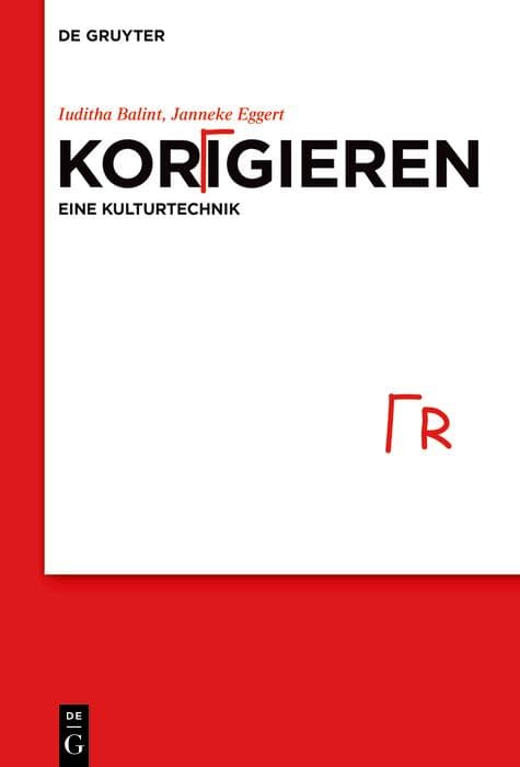 Korrigieren - eine Kulturtechnik