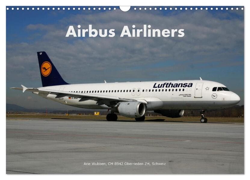 Airbus Airliners (Wandkalender 2025 DIN A3 quer), CALVENDO Monatskalender