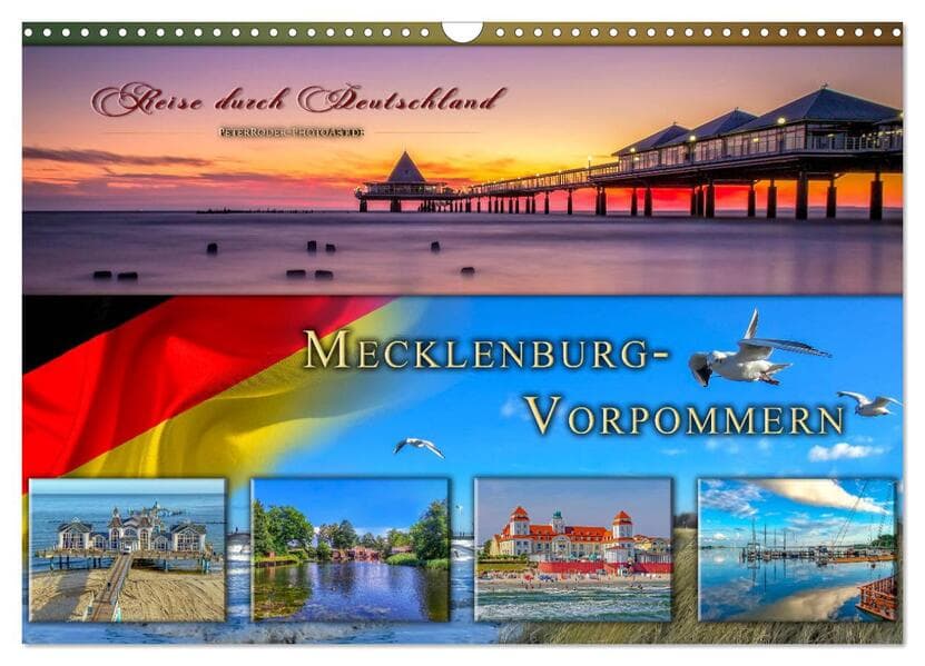 Reise durch Deutschland - Mecklenburg-Vorpommern (Wandkalender 2025 DIN A3 quer), CALVENDO Monatskalender