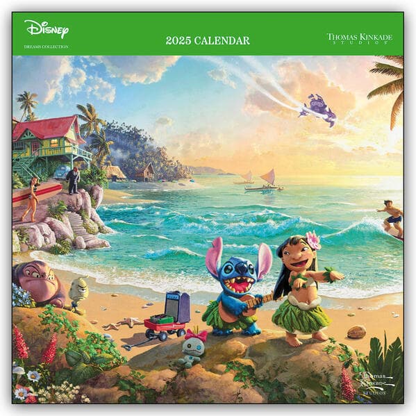 Disney Dreams Collection by Thomas Kinkade Studios: 2025 Wall Calendar