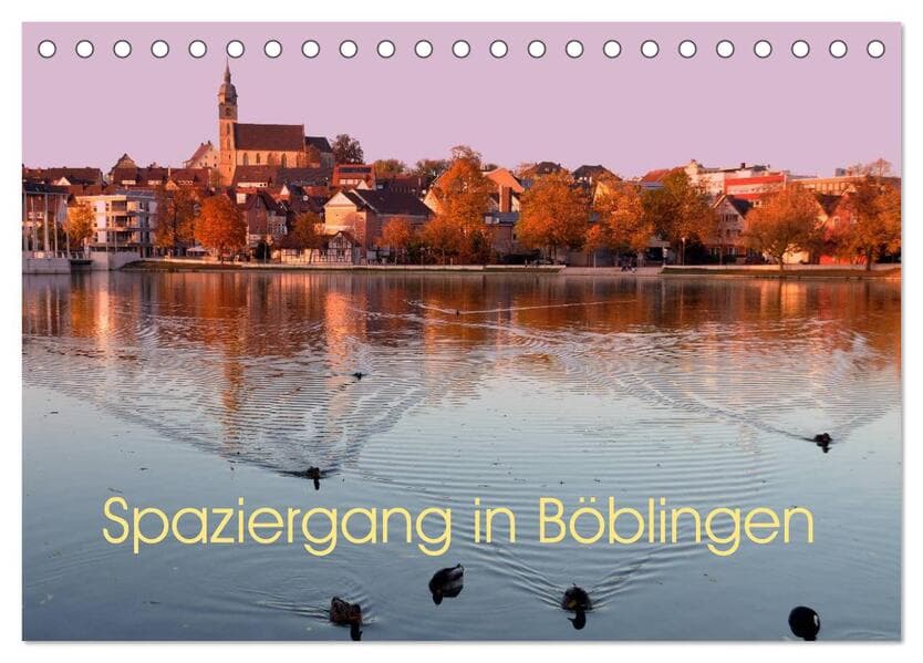 Spaziergang in Böblingen (Tischkalender 2025 DIN A5 quer), CALVENDO Monatskalender