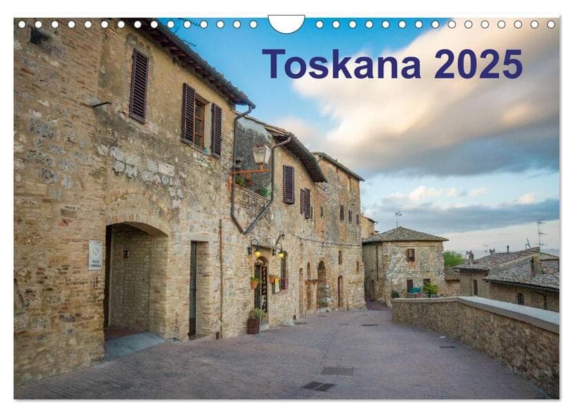 Toskana - 2025 (Wandkalender 2025 DIN A4 quer), CALVENDO Monatskalender