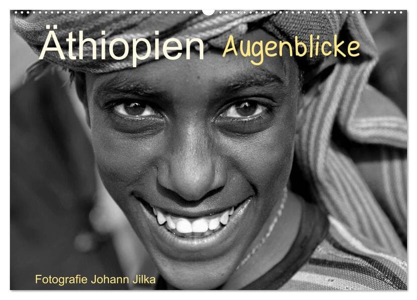 Äthiopien Augenblicke (Wandkalender 2025 DIN A2 quer), CALVENDO Monatskalender