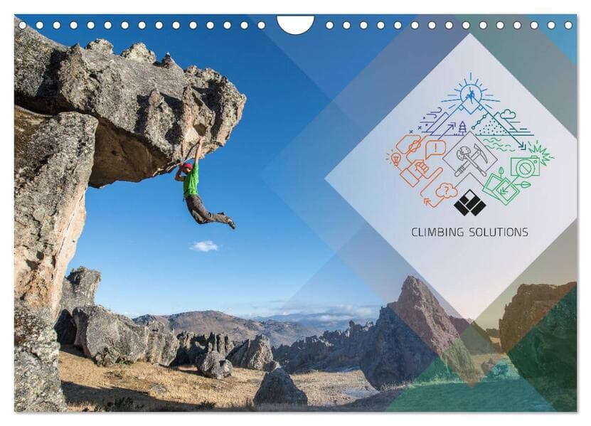 Climbing Solutions - Bergsport weltweit (Wandkalender 2025 DIN A4 quer), CALVENDO Monatskalender