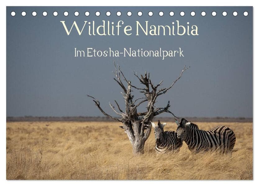 Wildlife Namibia (Tischkalender 2025 DIN A5 quer), CALVENDO Monatskalender
