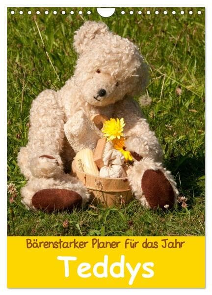 Bärenstarker Planer für das Jahr Teddys (Wandkalender 2025 DIN A4 hoch), CALVENDO Monatskalender