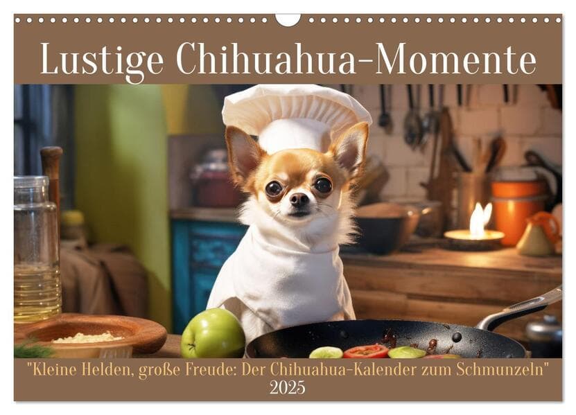 Lustige Chihuahua-Momente (Wandkalender 2025 DIN A3 quer), CALVENDO Monatskalender