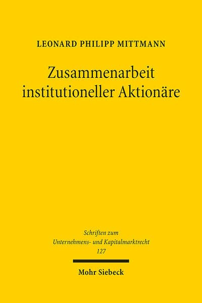 Zusammenarbeit institutioneller Aktionäre