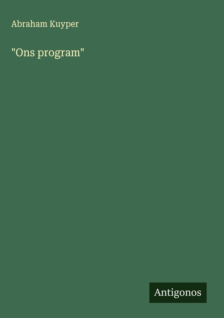 "Ons program"