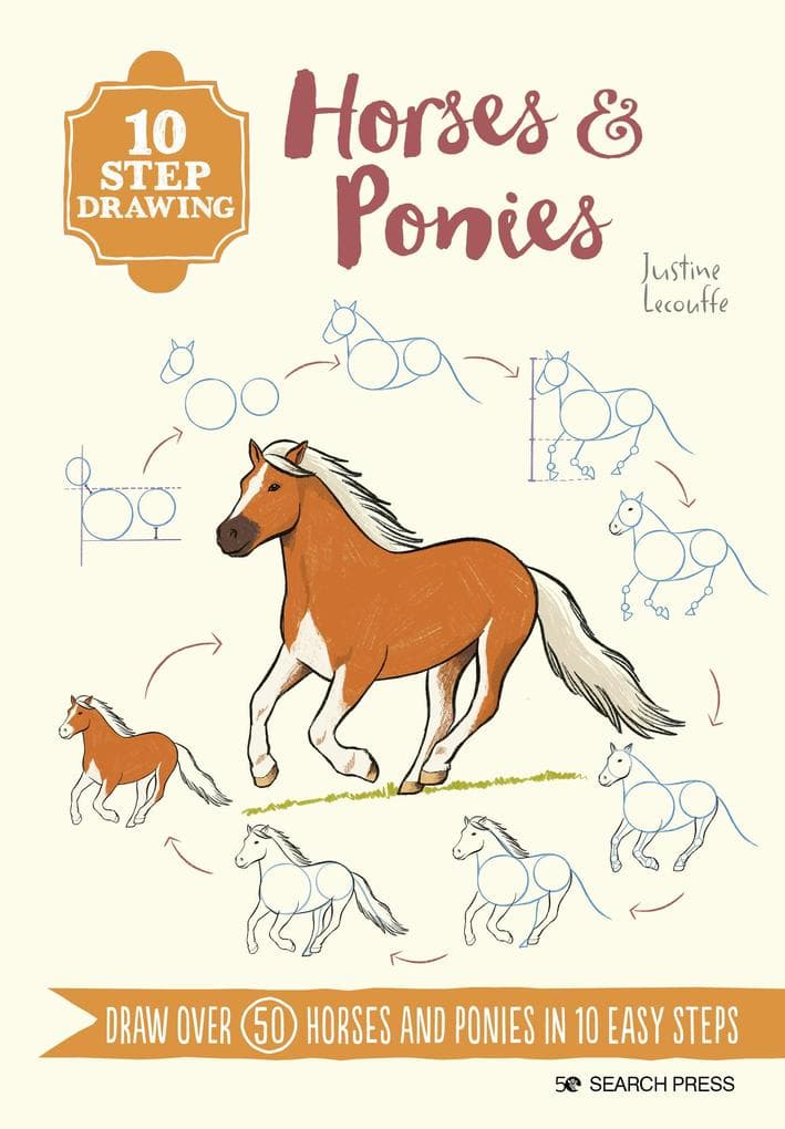 10 Step Drawing: Horses & Ponies