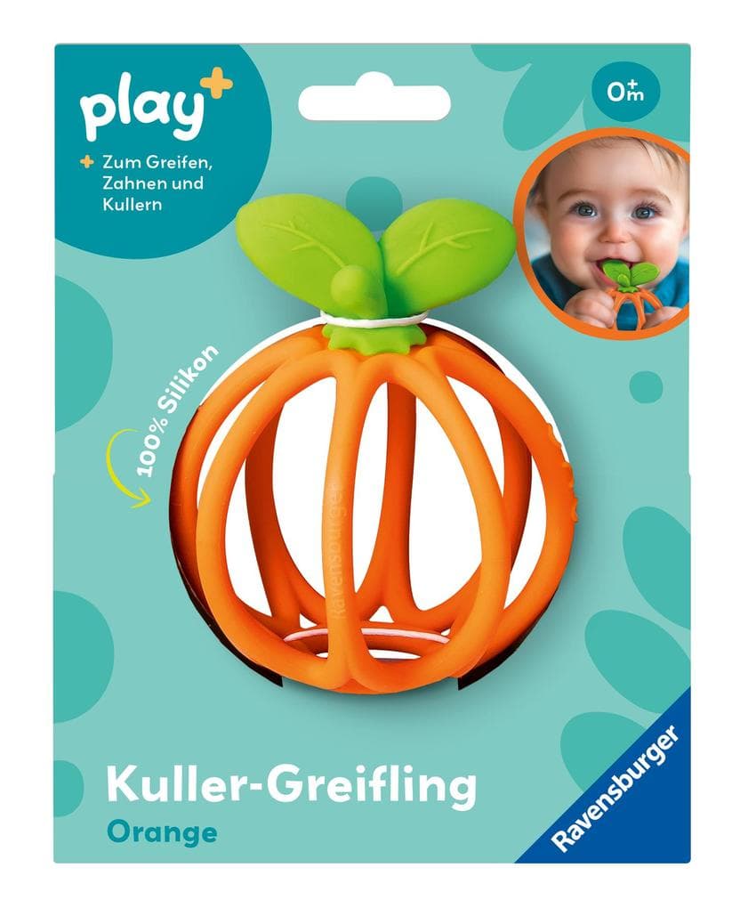 Play+ Kuller-Greifling: Orange - ab 0 Monate