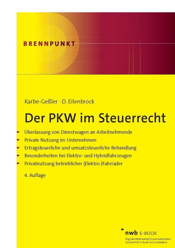 Der PKW im Steuerrecht
