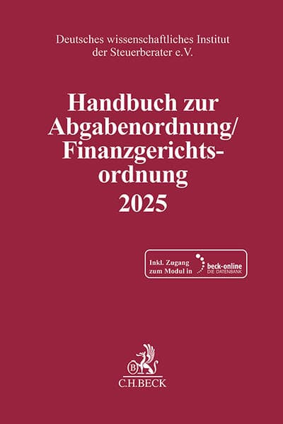 Handbuch zur Abgabenordnung / Finanzgerichtsordnung 2025. AO / FGO 2025