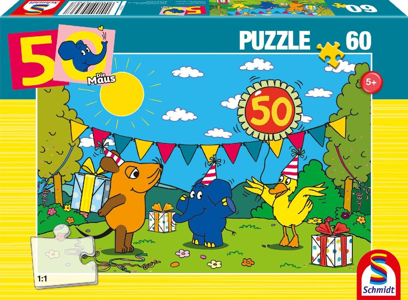 Alles Liebe zum Geburtstag, 50. Geburtstag Elefant, 60 Teile