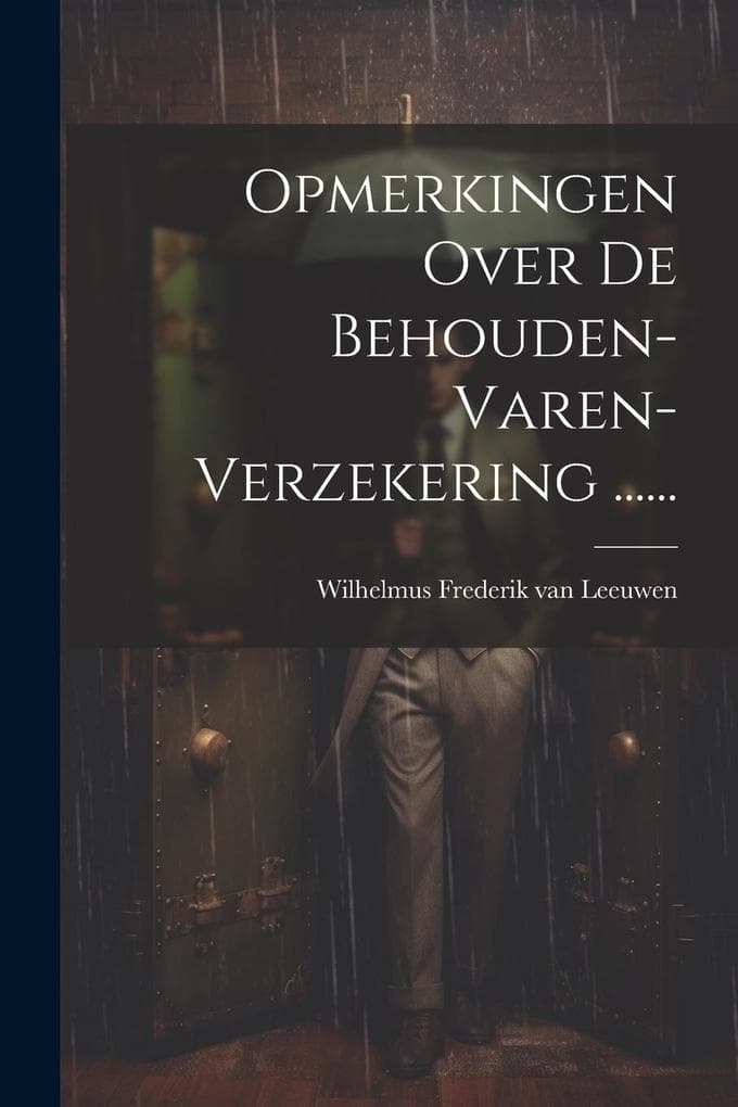 Opmerkingen Over De Behouden-varen-verzekering ......