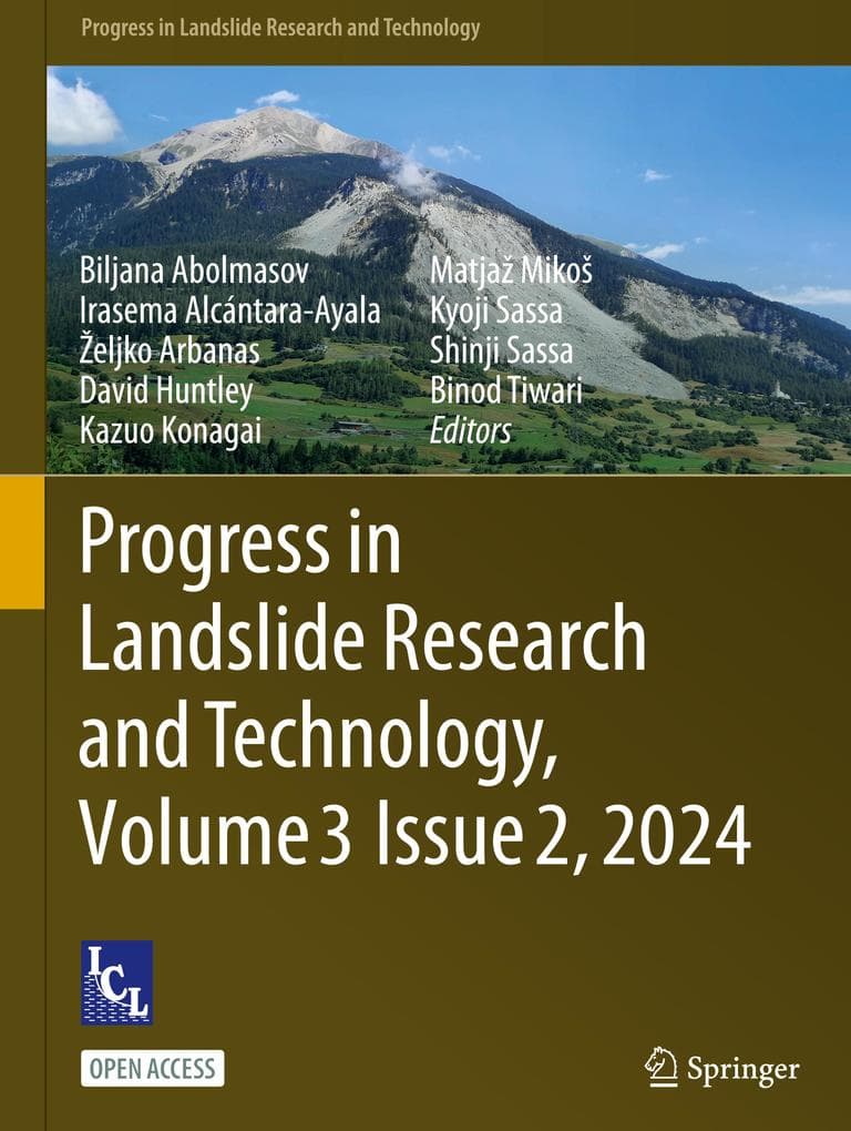 Progress in Landslide Research and Technology, Volume 3 Issue 2, 2024