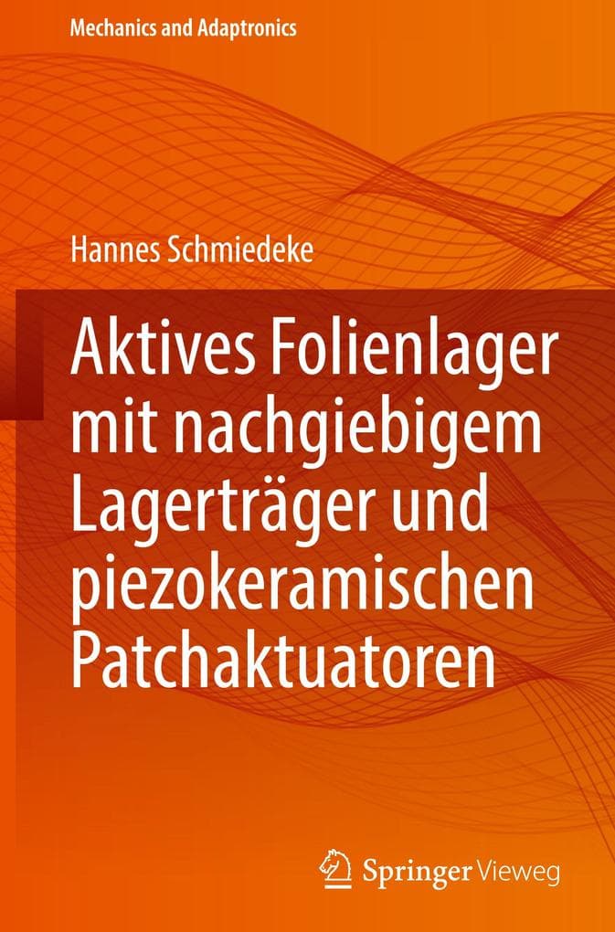 Aktives Folienlager mit nachgiebigem Lagerträger und piezokeramischen Patchaktuatoren