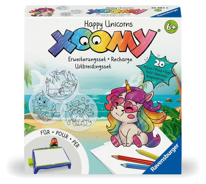 Xoomy Refill Erweiterungsset - Fröhliche Einhörner
