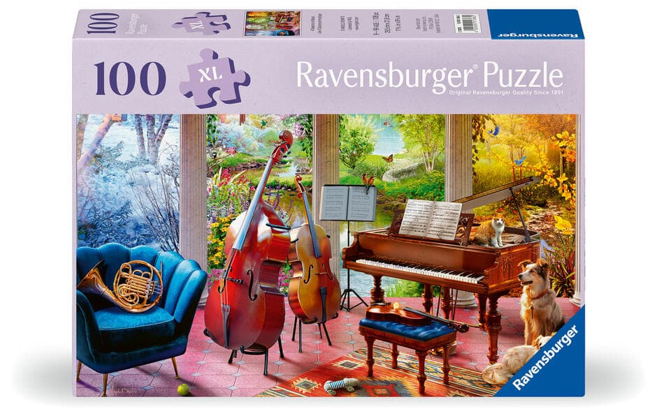 Erwachsenenpuzzle 100 Teile - Musikalische Jahreszeiten