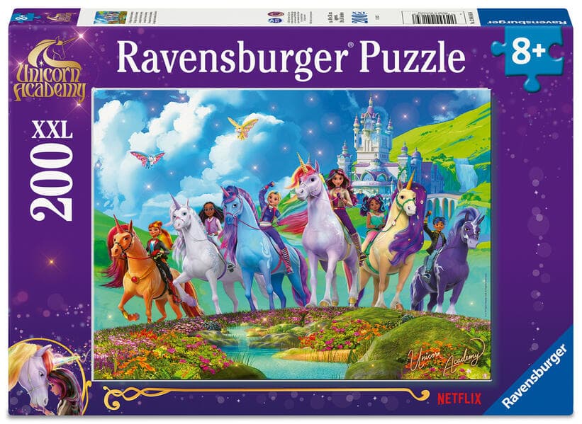Kinderpuzzle 200 XXL Teile - Unicorn Academy - Die Magie der Unicorn Academy