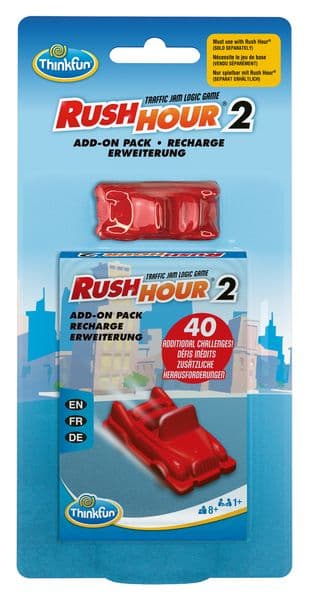 ThinkFun Rush Hour Rush Hour® 2 - Eine Erweiterung - Logikspiel ab 8 Jahre