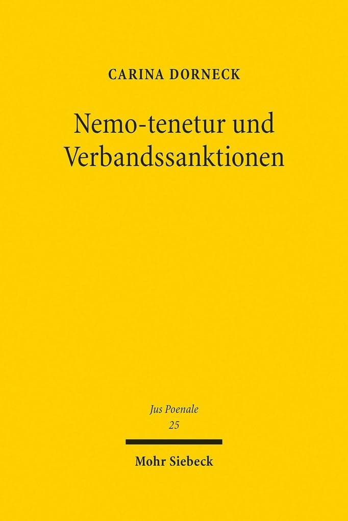 Nemo-tenetur und Verbandssanktionen