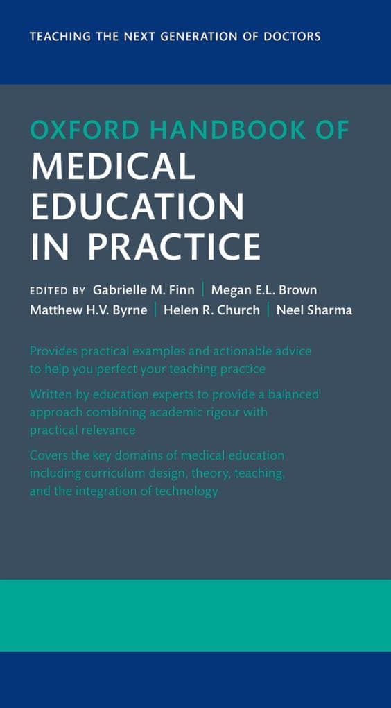 Oxford Handbook of Medical Education in Practice 3rd Edition