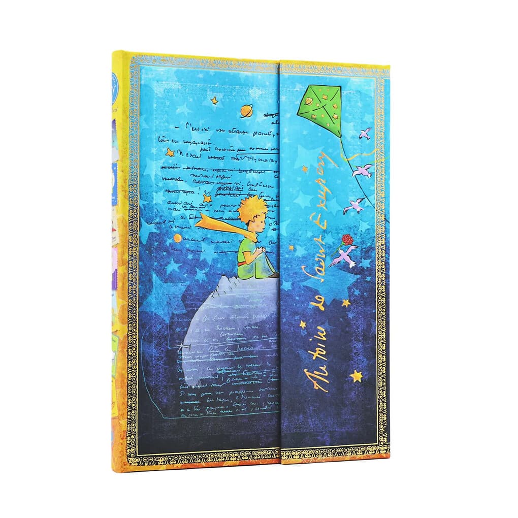 Paperblanks Saint-Exupéry, the Little Prince Embellished Manuscripts Collection Hardcover Journals MIDI Lined Wrap 144 Pg 120 GSM