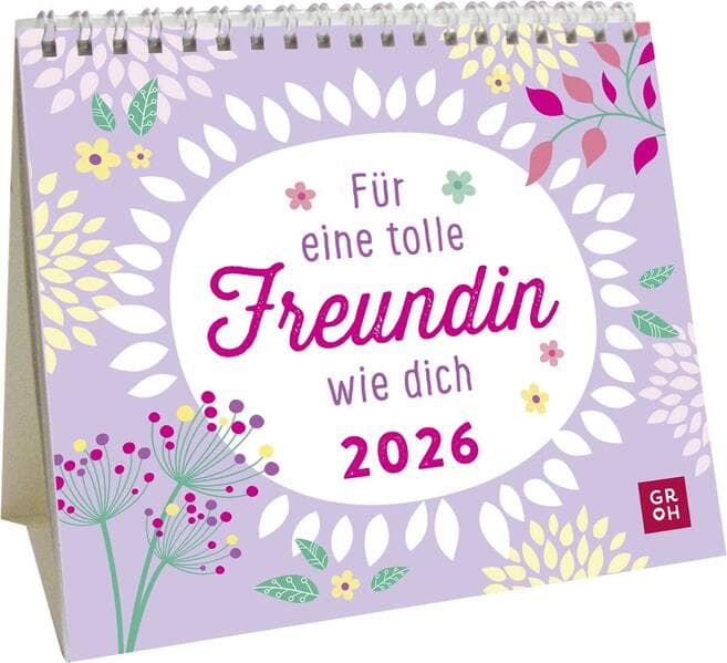 Mini-Kalender 2026: Für eine tolle Freundin wie dich