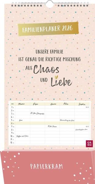 Familienplaner 2026: Unsere Familie ist genau die richtige Mischung aus Chaos und Liebe