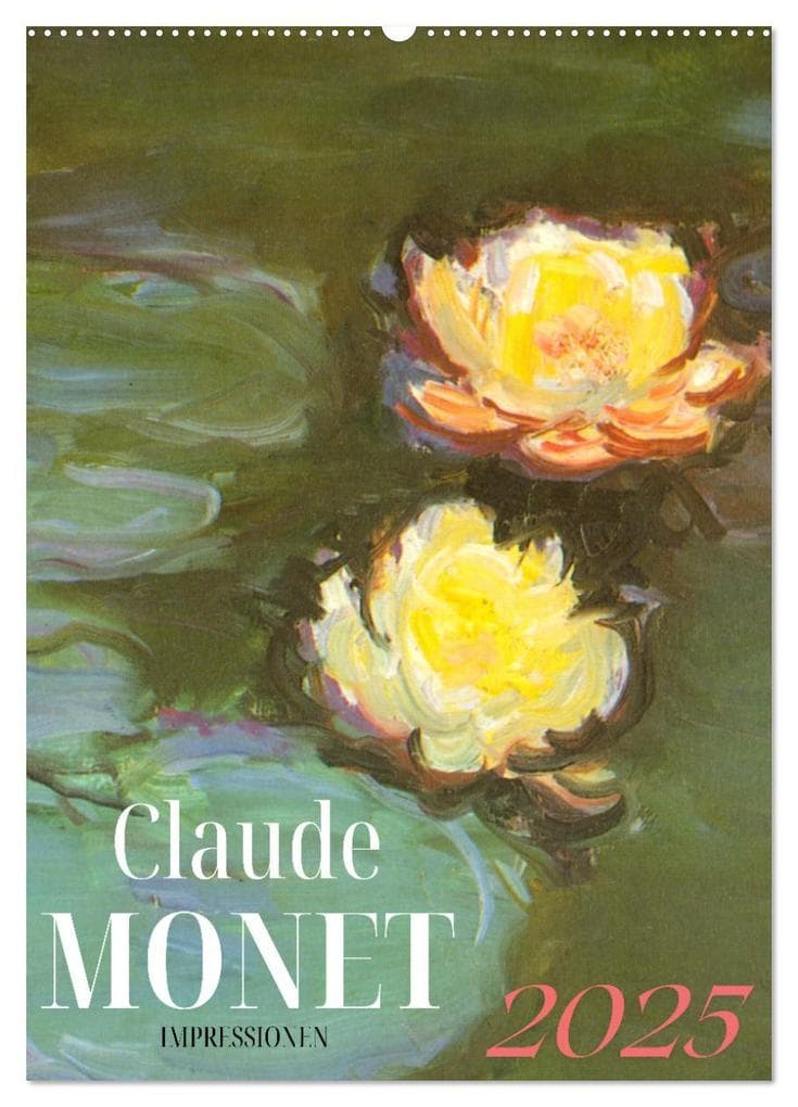 Claude Monet Impressionen (Wandkalender 2025 DIN A2 hoch), CALVENDO Monatskalender