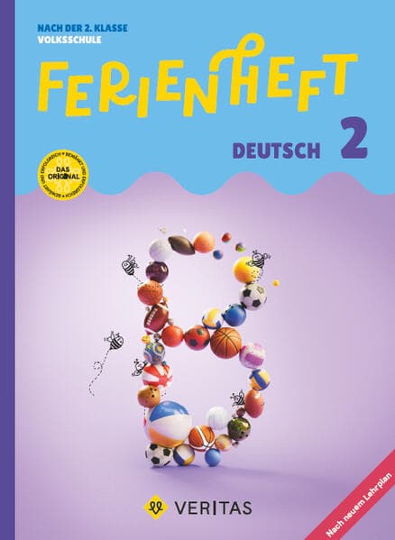 Deutsch Ferienhefte - Ferienheft Deutsch 2. Klasse Volksschule - Lehrplan 2023 - Mitt eingelegten Lösungen