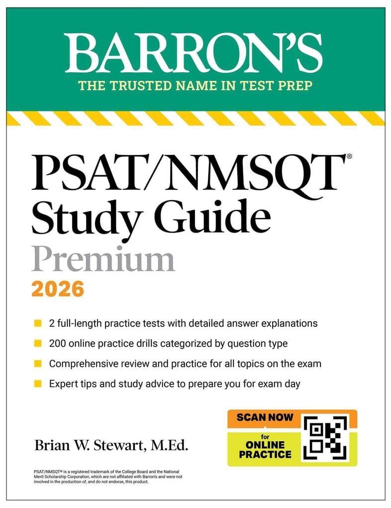 Psat/NMSQT Study Guide Premium, 2026: 2 Practice Tests + Comprehensive Review+ 200 Online Drills