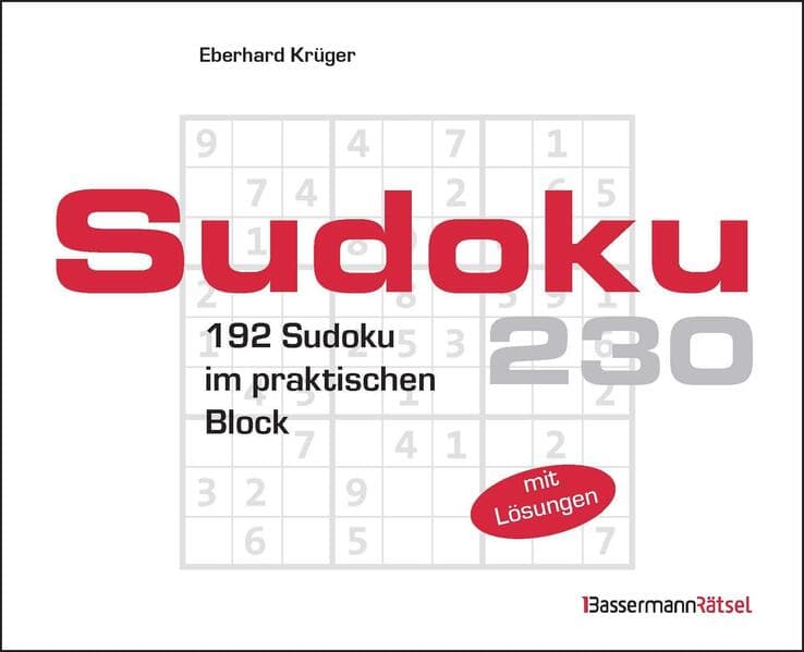 Sudokublock 230 (5 Exemplare à 2,99 EUR)