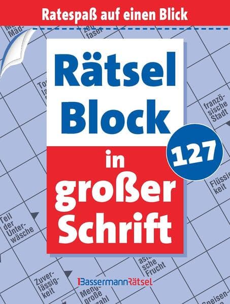 Rätselblock in großer Schrift 127 (5 Exemplare à 2,99 EUR)