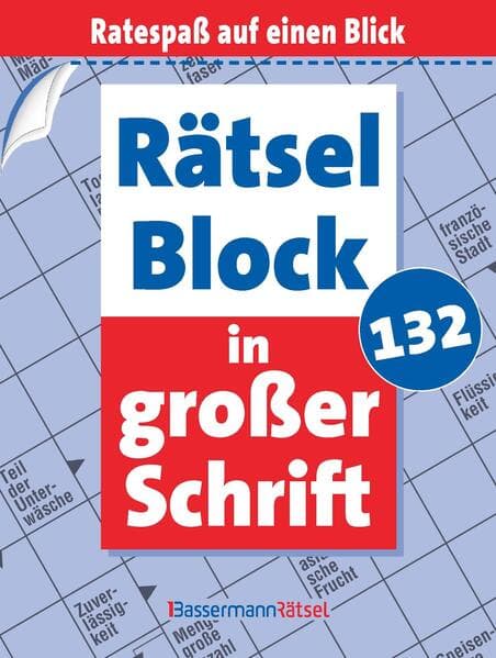 Rätselblock in großer Schrift 132 (5 Exemplare à 2,99 EUR)