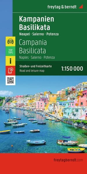 freytag & berndt Straßenkarte Kampanien - Basilikata 1:150.000