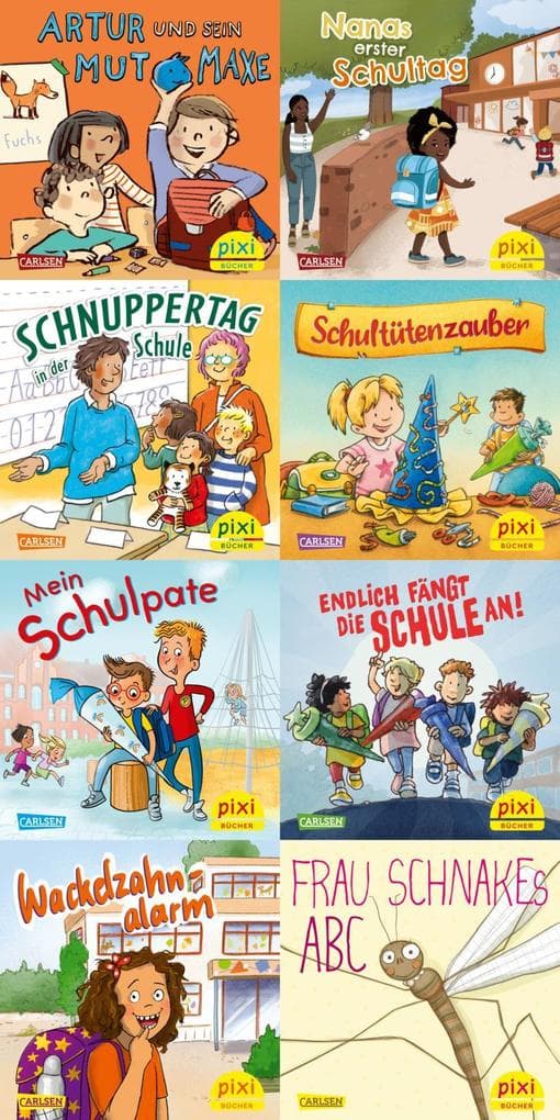 Pixi-8er-Set 304: In die Schule mit Pixi (8x1 Exemplar)