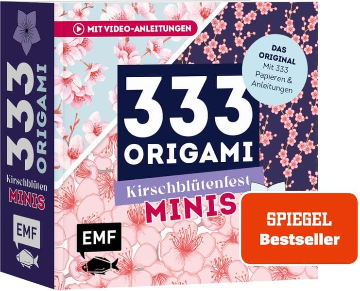 333 Origami Minis - Kirschblütenfest - Dein dekorativer Wendeblock zum kreativen Falten & Notieren