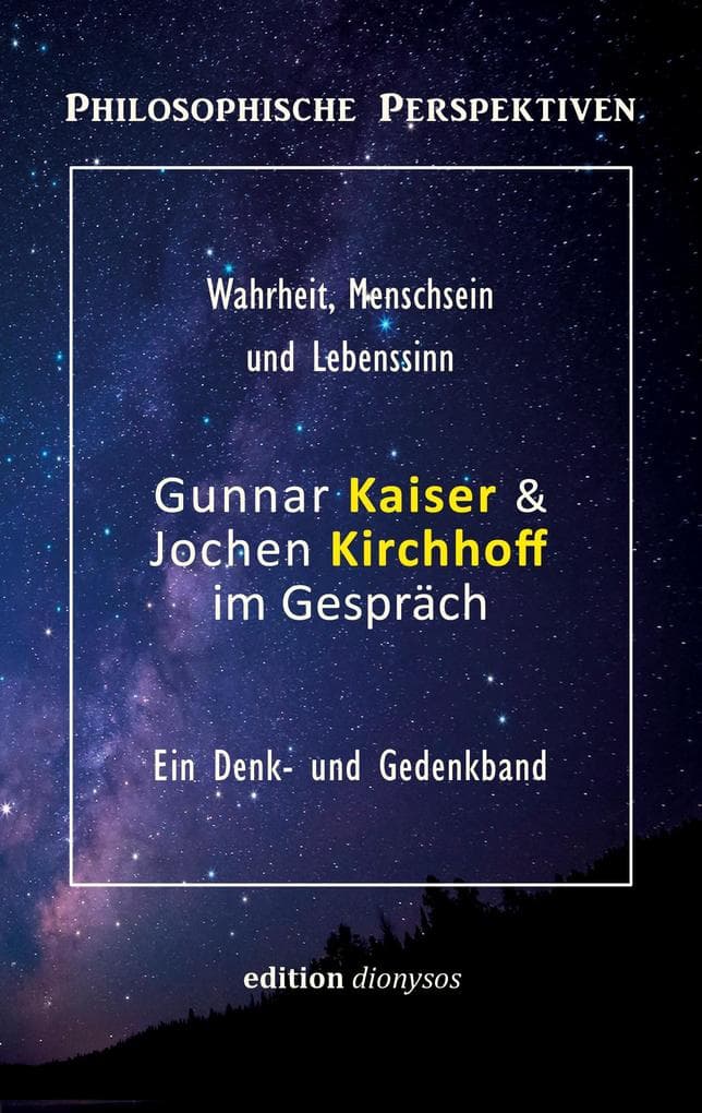 Gunnar Kaiser & Jochen Kirchhoff im Gespräch