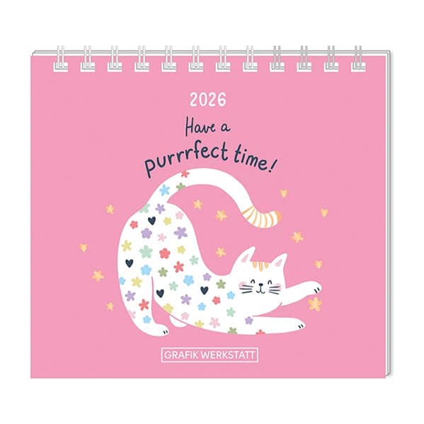 Mini-Kalender 2026 Have a purrrfect time!
