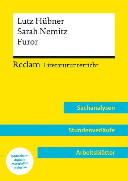 Lutz Hübner / Sarah Nemitz: Furor (Lehrerband) - Mit Downloadpaket (Unterrichtsmaterialien)