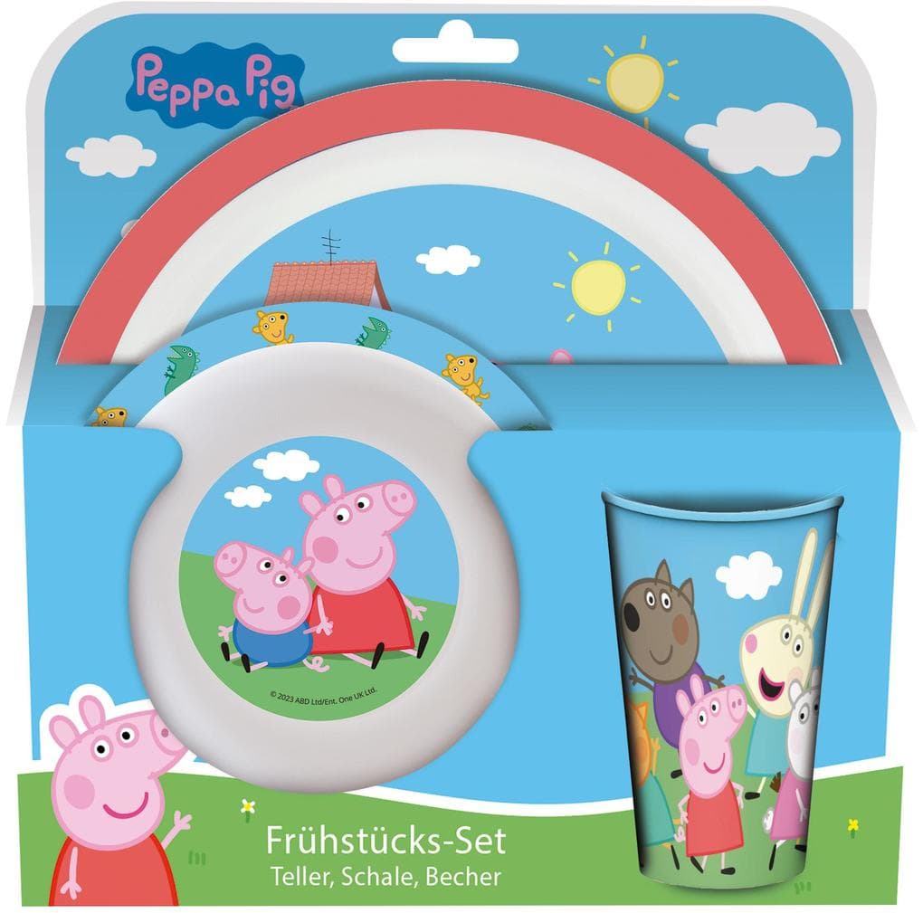 Peppa Pig 3tlg. Frühstücksset